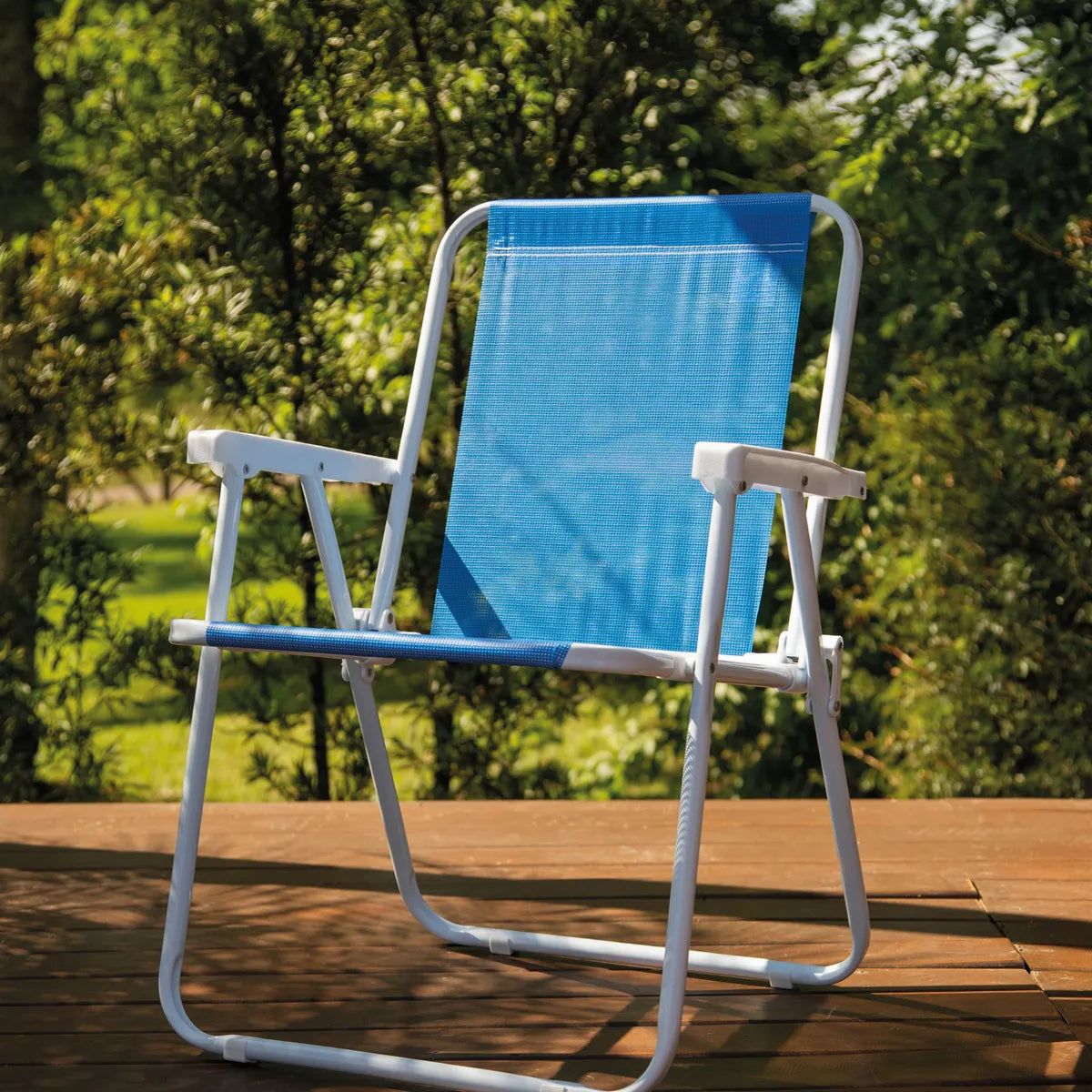 Silla Alta Acero Sannet Azul