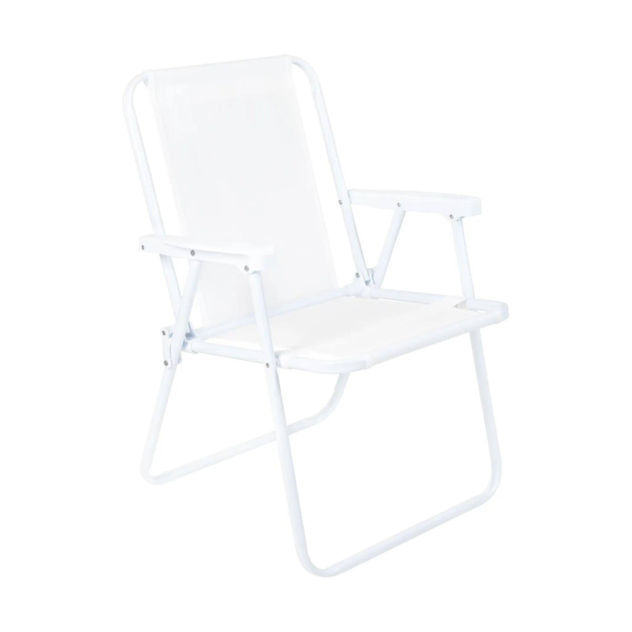 Silla Alta Acero Blanca