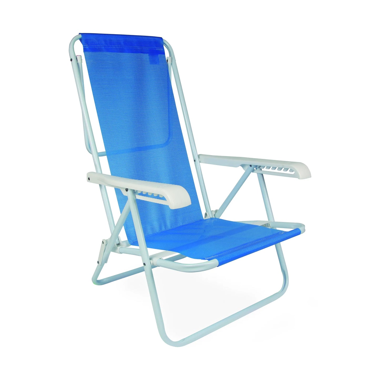 Silla Reclinable Acero 8 Pos. Sannet Azul